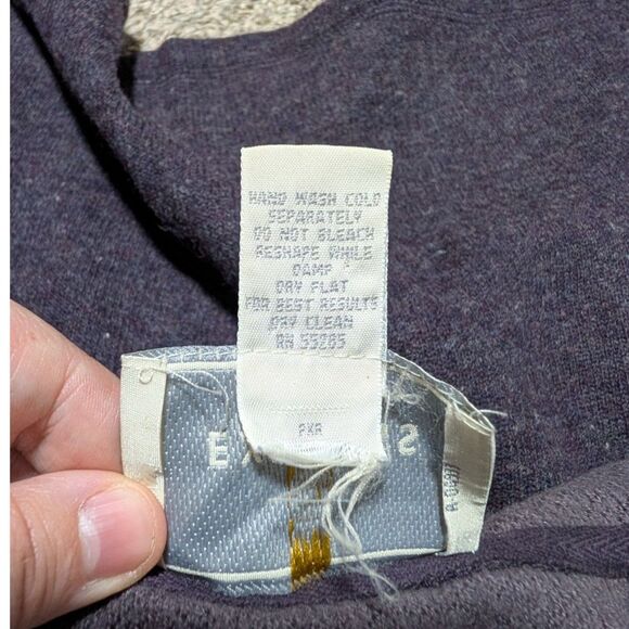 Express Tricot Women's Purple Wool Vintage Full‎ Zip Hoodie Knit Jacket Large - Picture 6 of 6